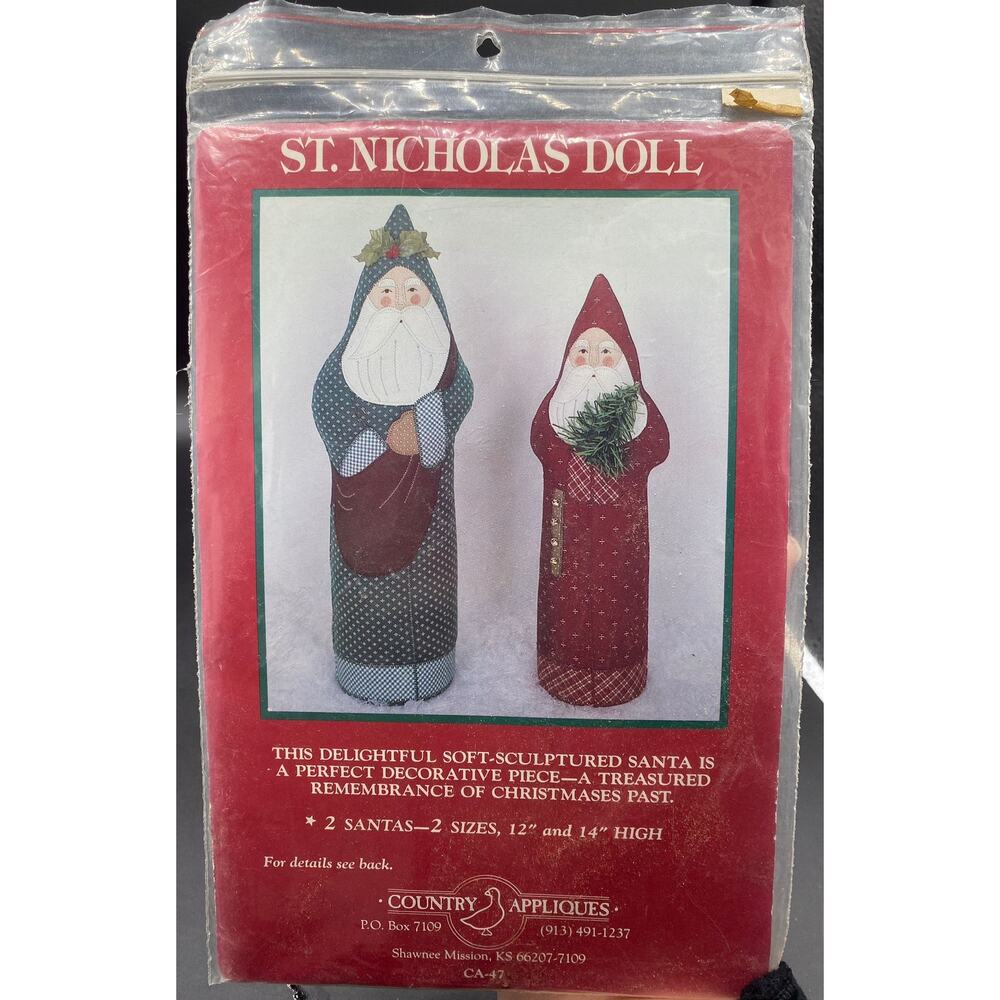 St. Nicholas Old Fashion Santa Claus Doll Sewing Pattern